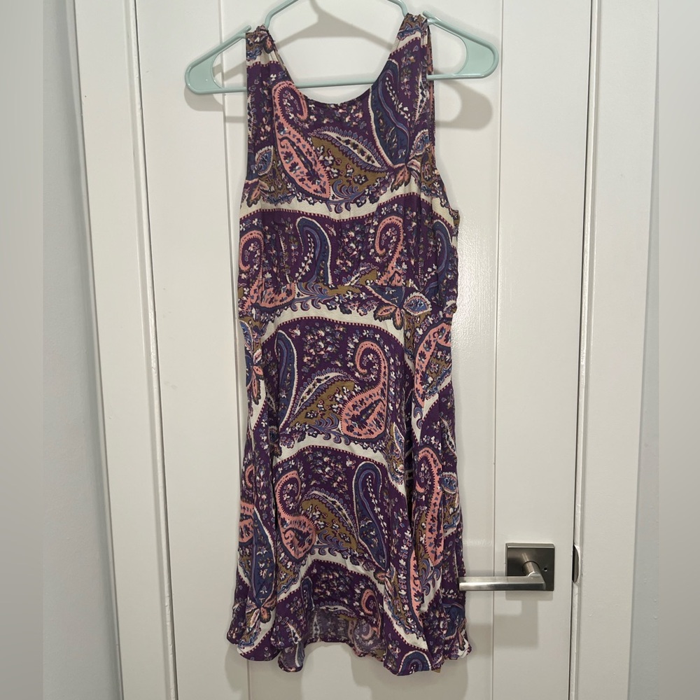 Free People Paisley Print Sleeveless Dress